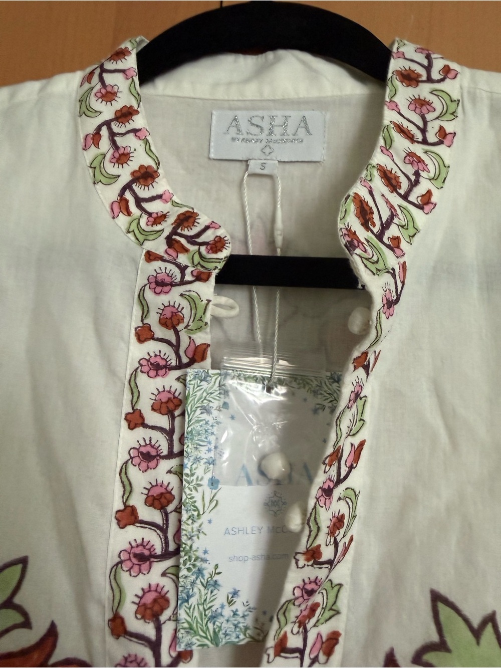 ASHA White Floral Embroidered Long Sleeve Maxi Dress - Picture 3 of 8